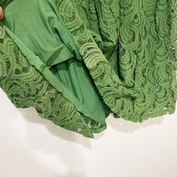 Weston Wear Women's Green Drop Waist Sleeveless Dress Small Casual Romantic Boho - Picture 5 of 11